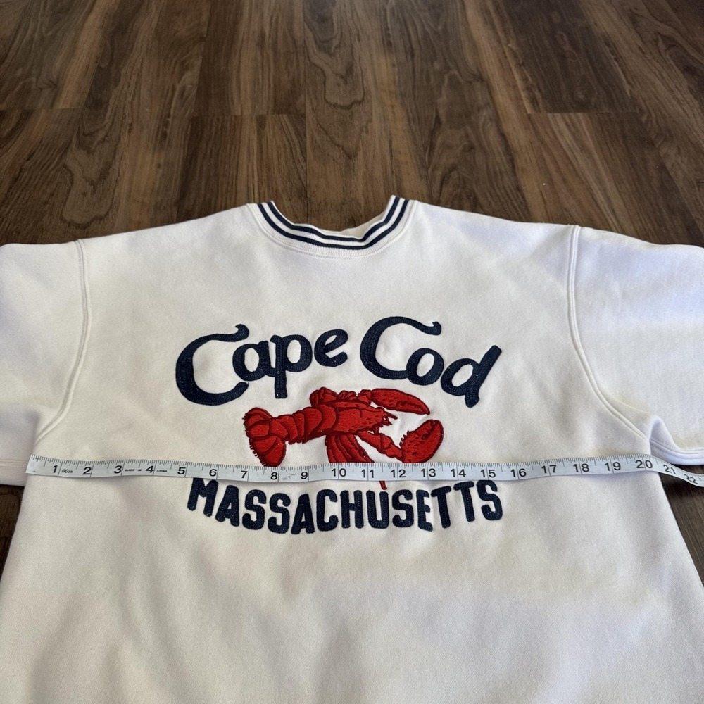 Abercrombie&Fitch Sweatshirt Women Medium Cape Cod Lobster Embroidered Pullover - Picture 6 of 7